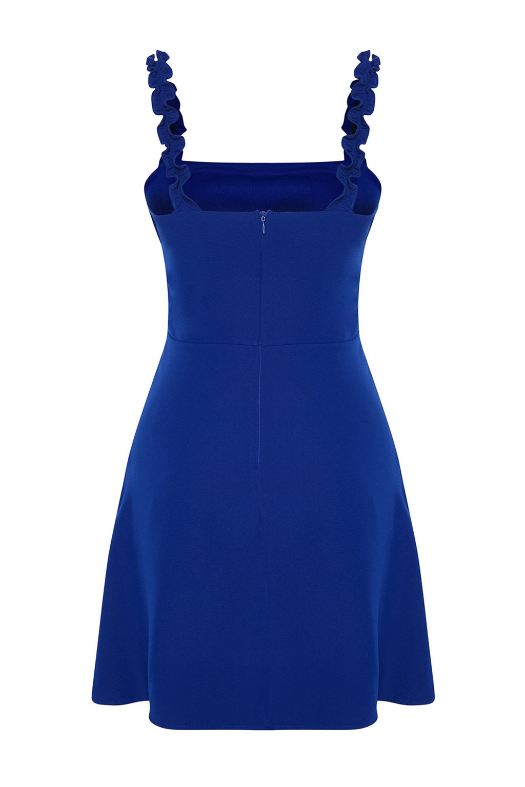 TRENDYOLMILLA Sar? A Kesim Kare Yaka Ask? Detayl? Mini Dokuma Elbise TWOSS22EL2175  фото 26