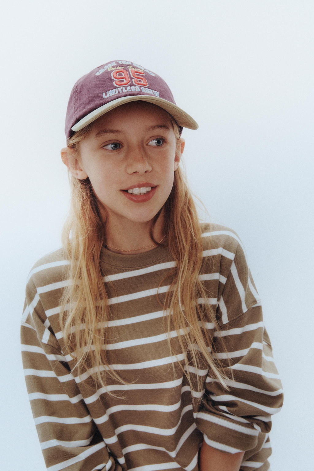 3-14 YEARS/WASHED EFFECT CAP WITH EMBROIDERED TEXT - Zara фото 5