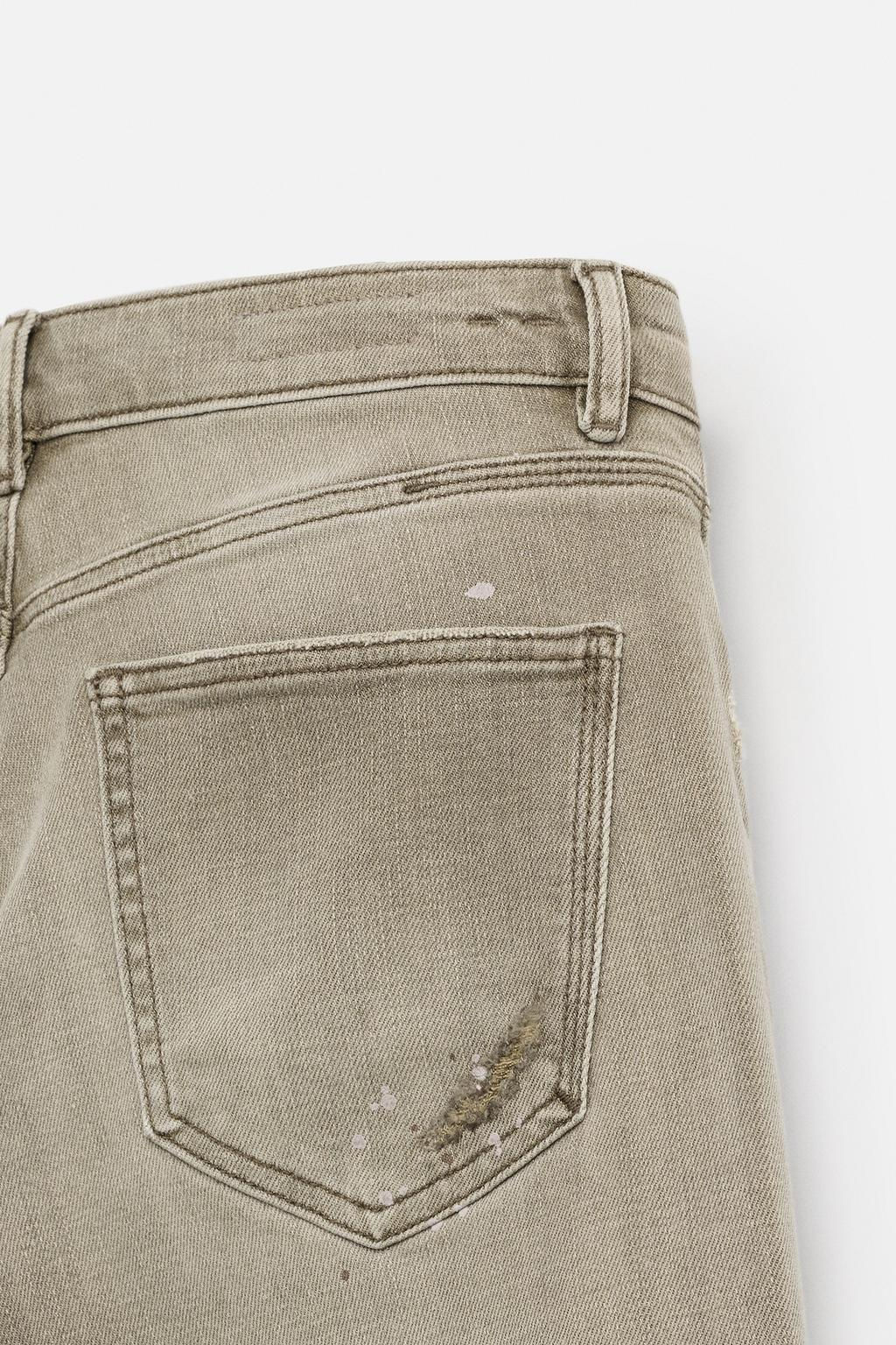 RIPPED SKINNY FIT JEANS - Zara фото 18