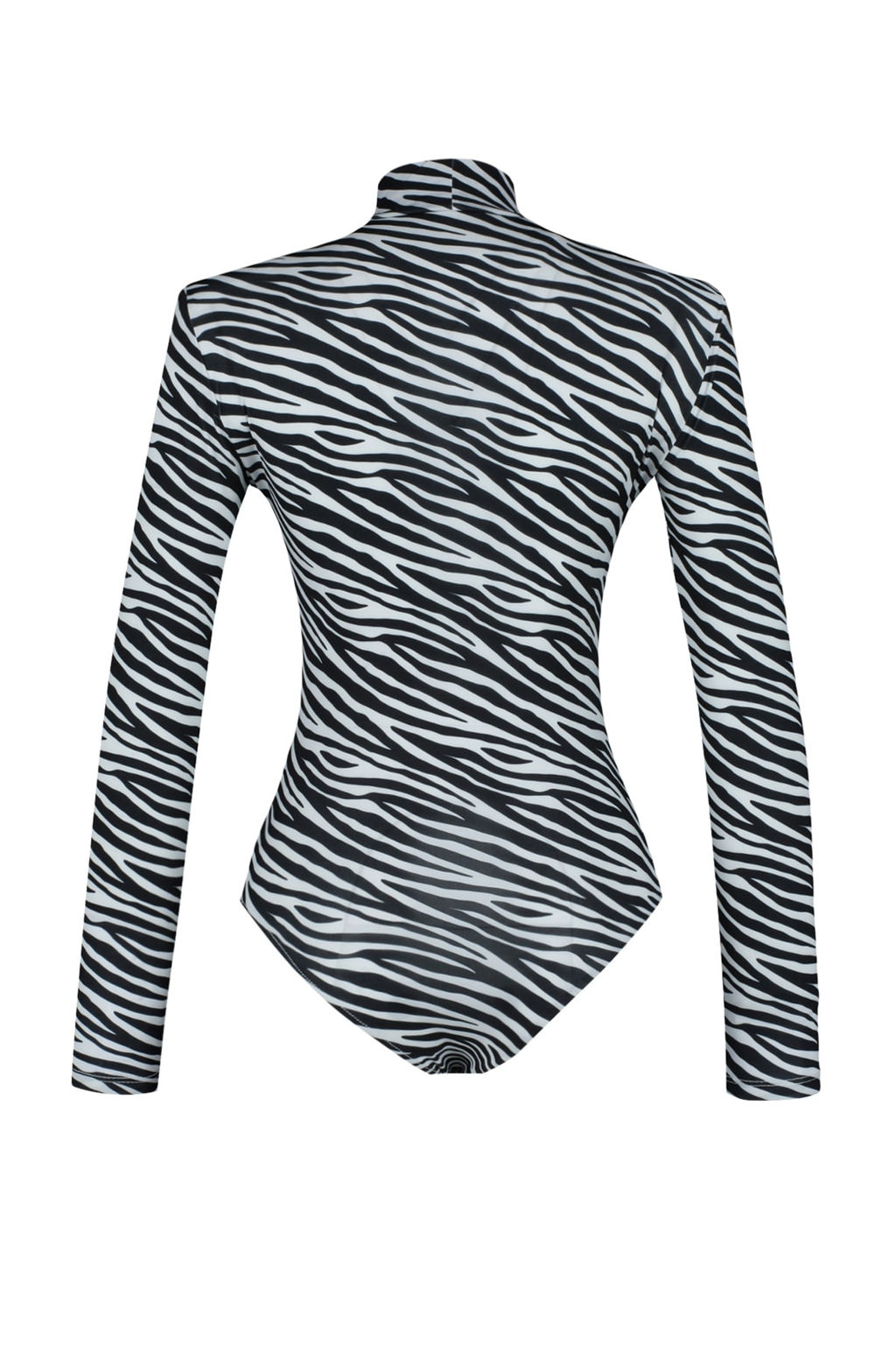 TRENDYOLMILLA Siyah Zebra Desenli Vatkal? Fitted/Vucuda Oturan Esnek C?tc?tl? Orme Body TWOSS20BD0003  фото 8