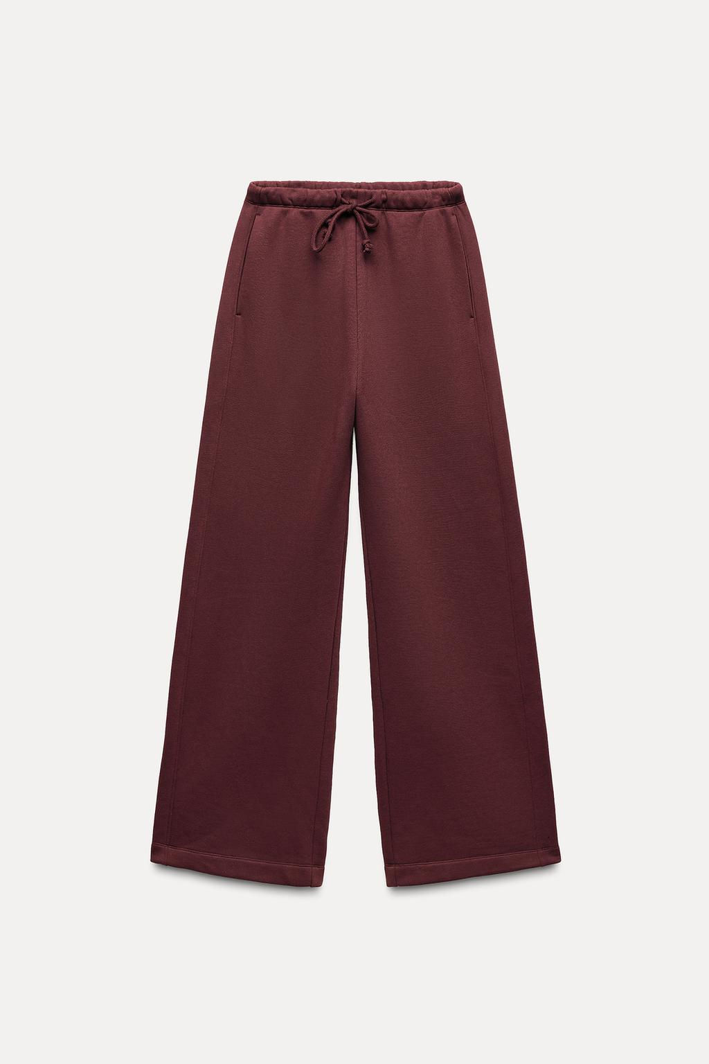 STRAIGHT-LEG PLUSH TROUSERS - Zara фото 32
