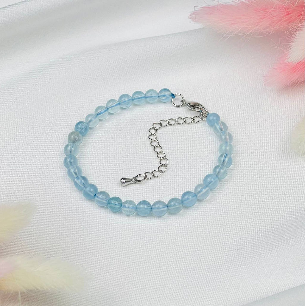 Браслет из Аквамарина 16 см +