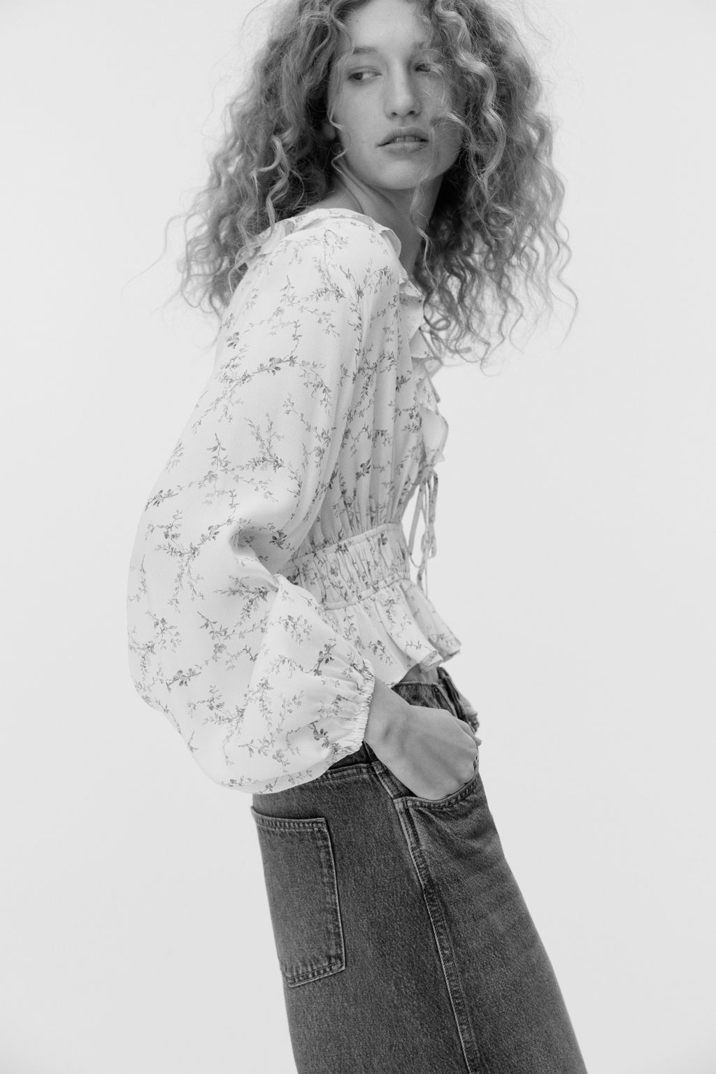 Blusa de viscosa con volantes - H&m фото 6
