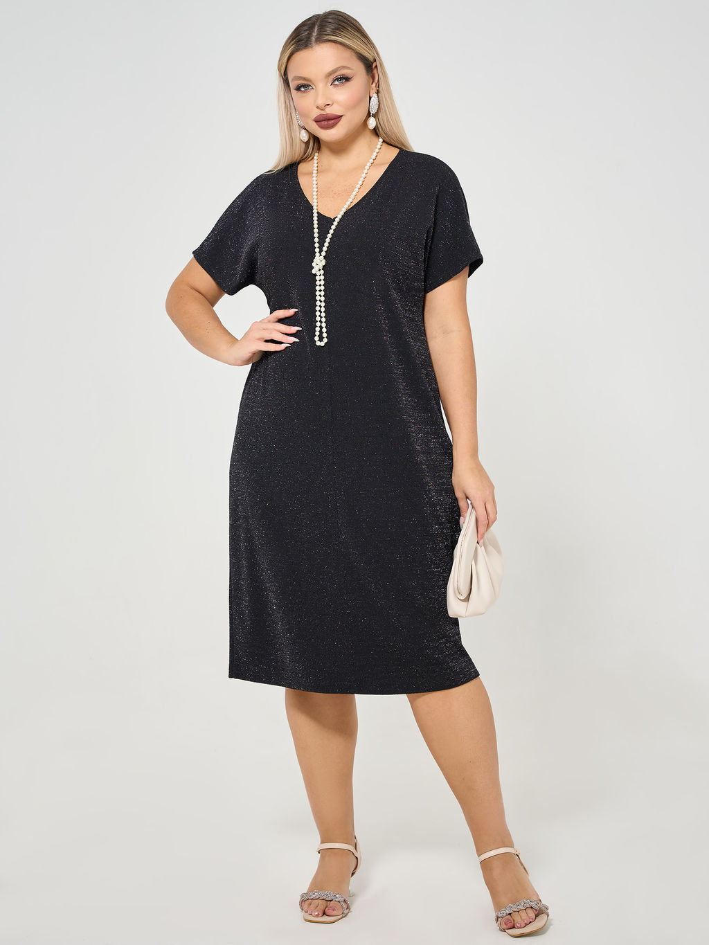 Платье 0183-1 черный кристалл