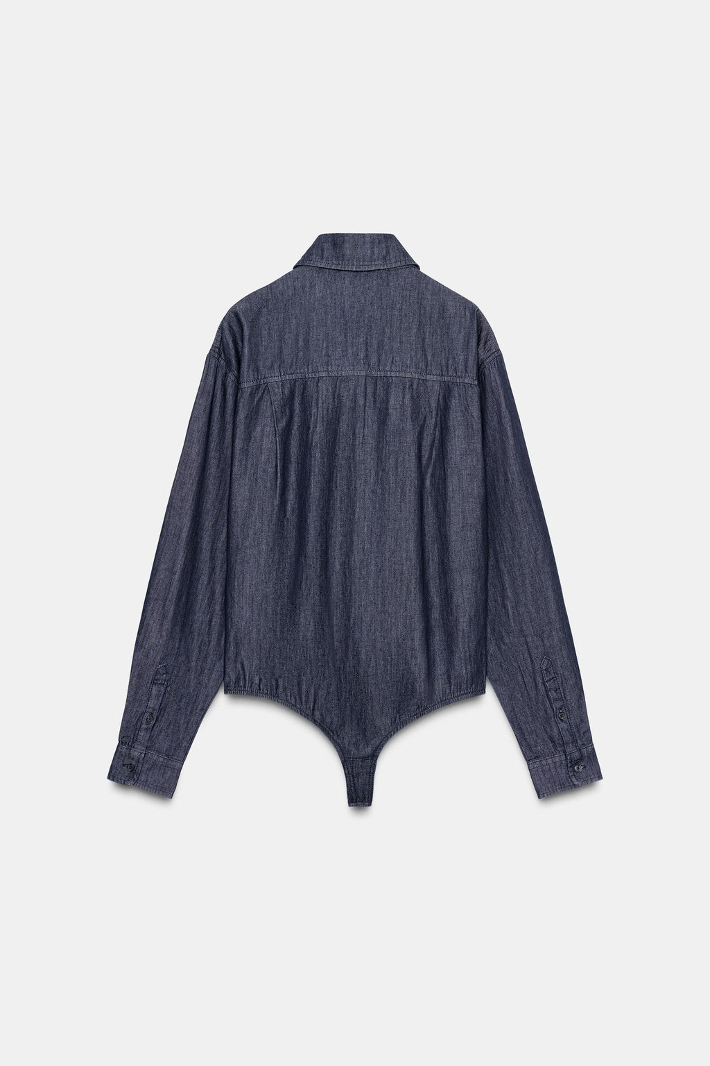 TRF DENIM TIE BODYSUIT - Zara фото 8