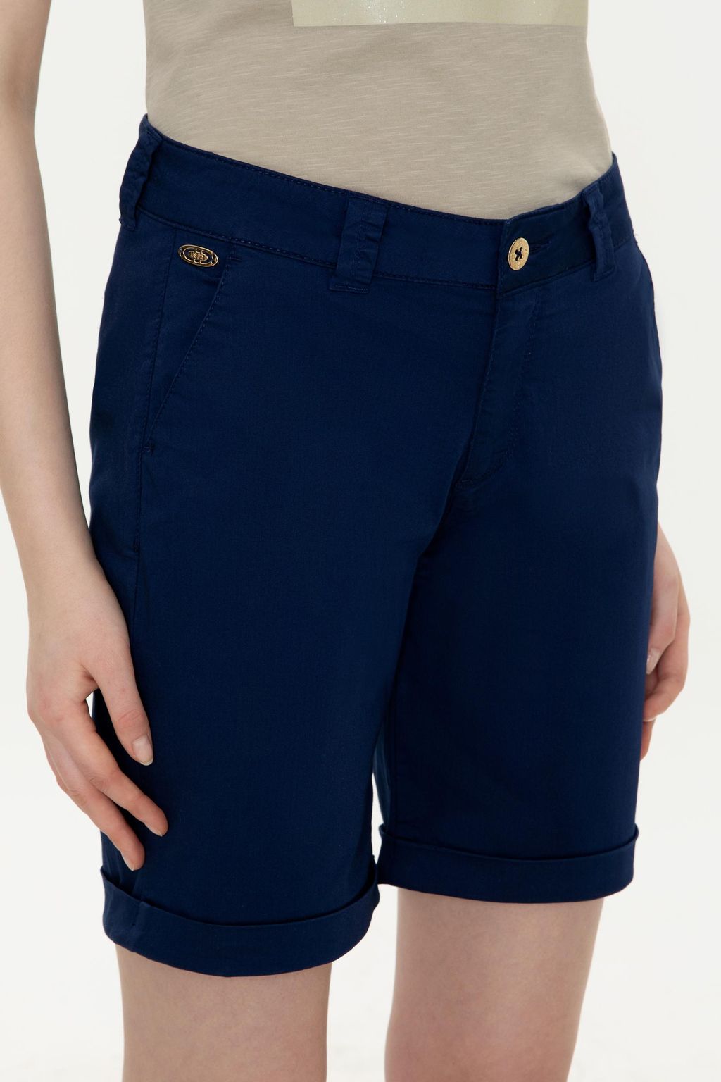 U. S. Polo Assn Женские темно-синие плетеные бермуды-капри - U.s. polo assn фото 10