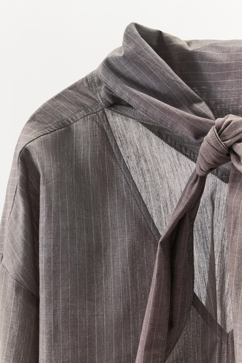 CAMISA RAYAS LAZADA / Gris - Zara фото 6