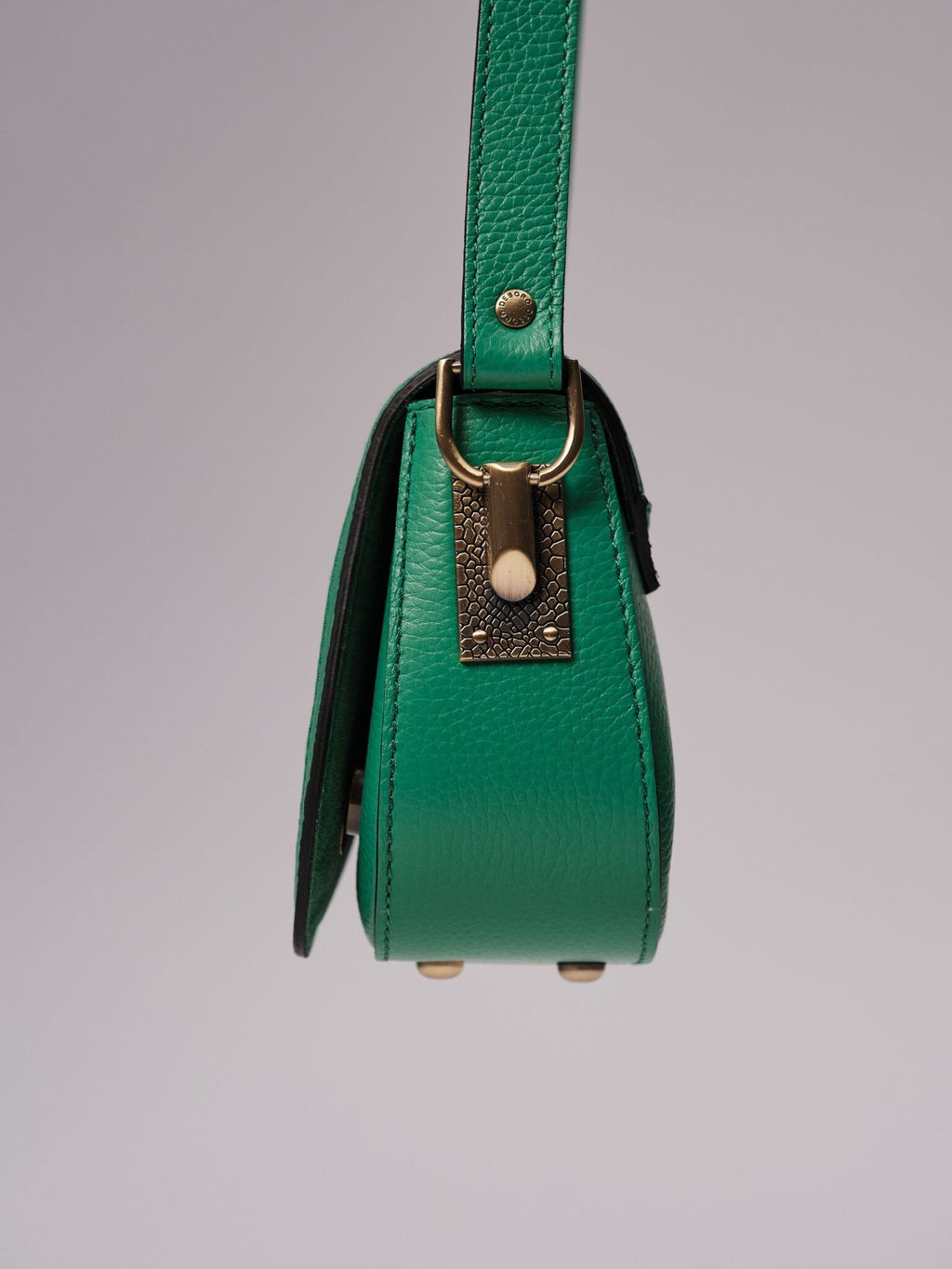 Сумка замшевая на плечо Deboro 30791 зеленая весна