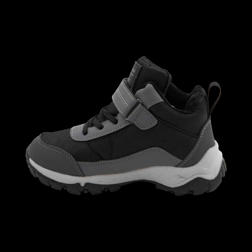 Ботинки мембранные на меху А8866-3 черно серые