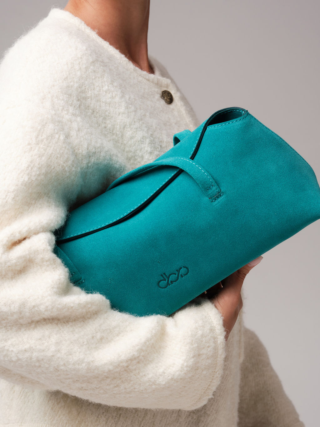 Замшевая сумка Raduy DBR 31127 зеленый изумруд фото 6