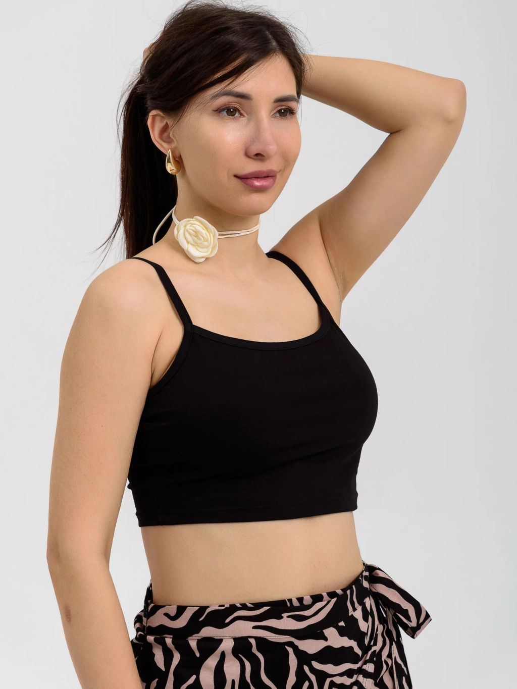 Майка-топ Хлопок 94%, лайкра 6% - Оптима фото 6