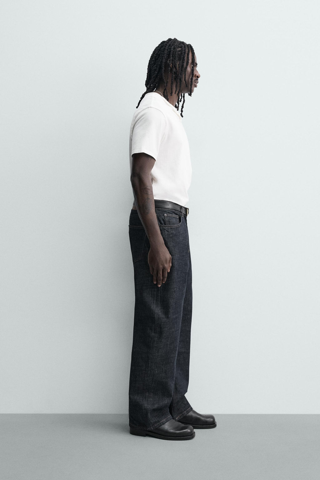 JEANS LOOSE FIT BOTONADURA / ?ndigo - Zara фото 4