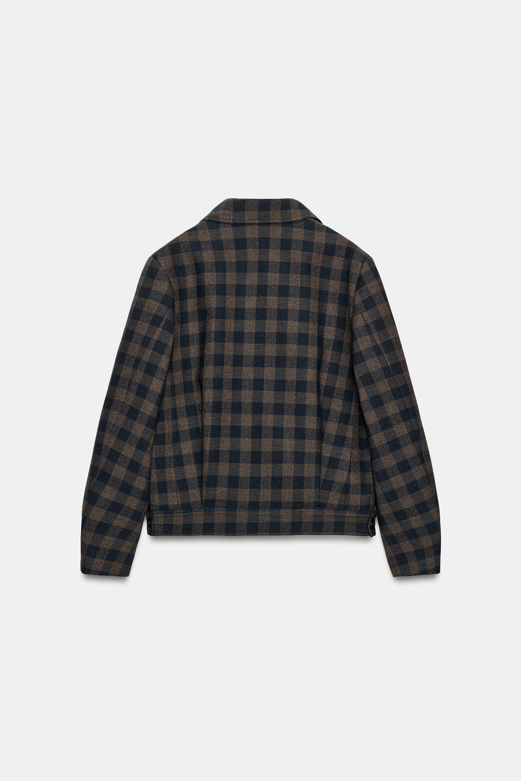 ZW COLLECTION CHECKED DOUBLE-BREASTED JACKET - Zara фото 13