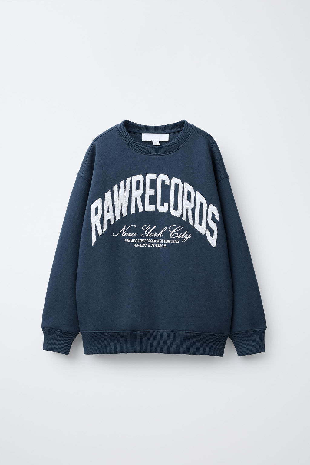 SLOGAN PLUSH SWEATSHIRT