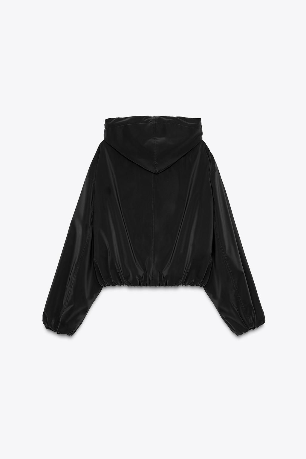 RUBBERISED HOODED JACKET - Zara фото 5