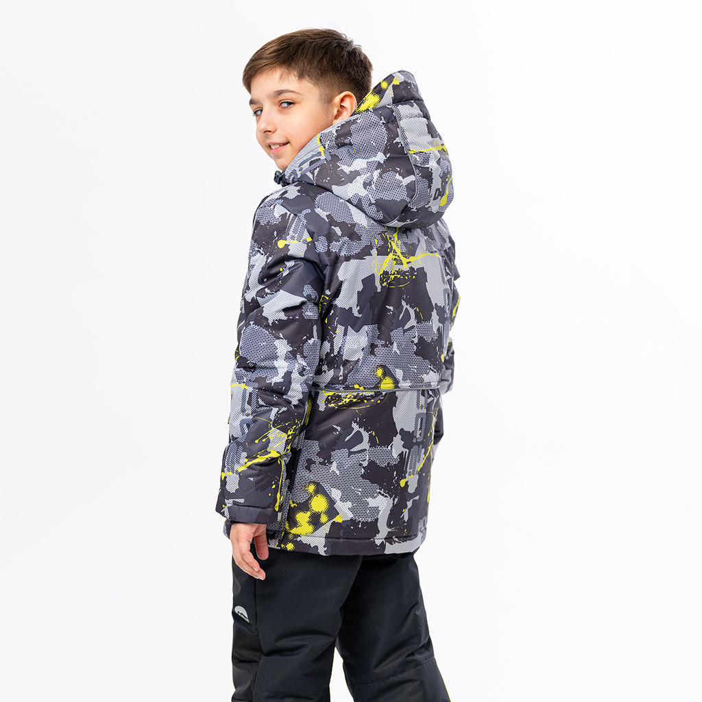 RODOS Куртка для мальчика зима М-195 КурткаВБ Серый/Голубой  фото 36