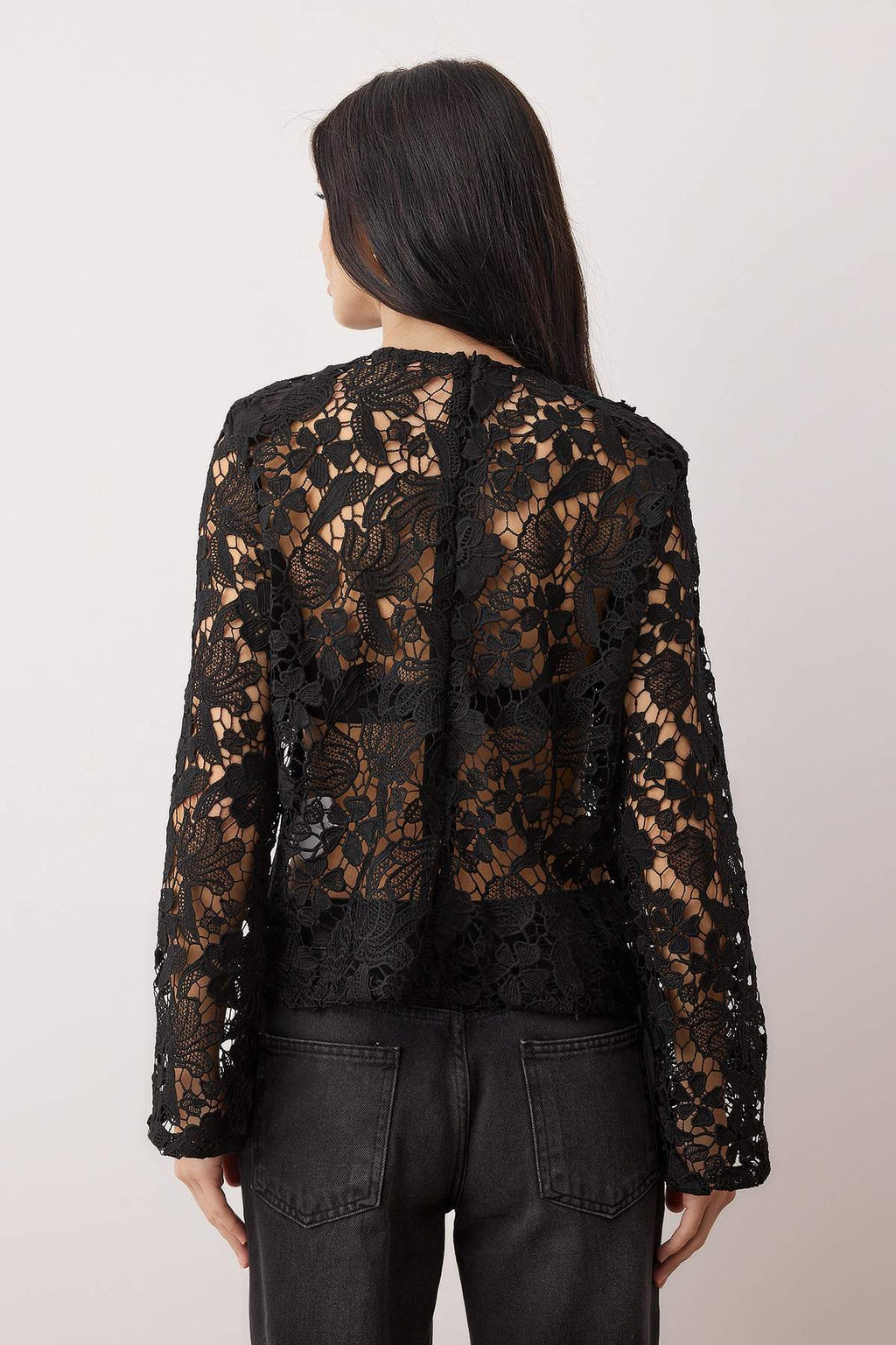 Siyah Vatka Detayl? Dokuma Gupur Bluz TWOAW26BZ00336