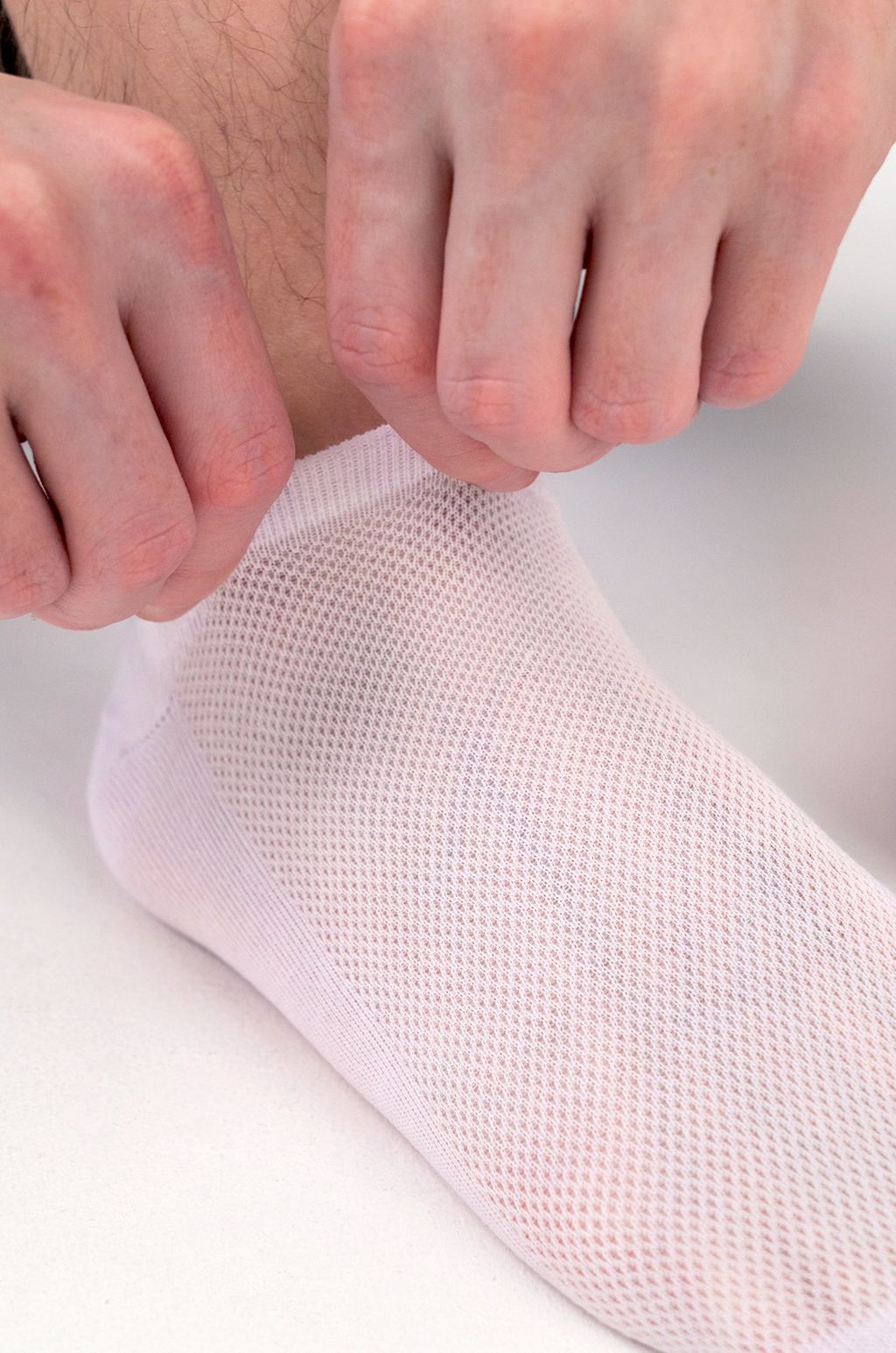 Цена за 6 шт. Укороченные базовые носки в сетку Happy Fox  фото 2