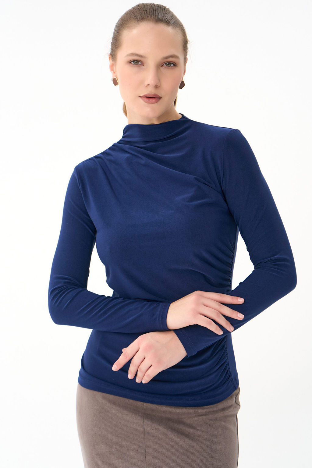 Лонгслив Нора (черника) - Эльза фото 5