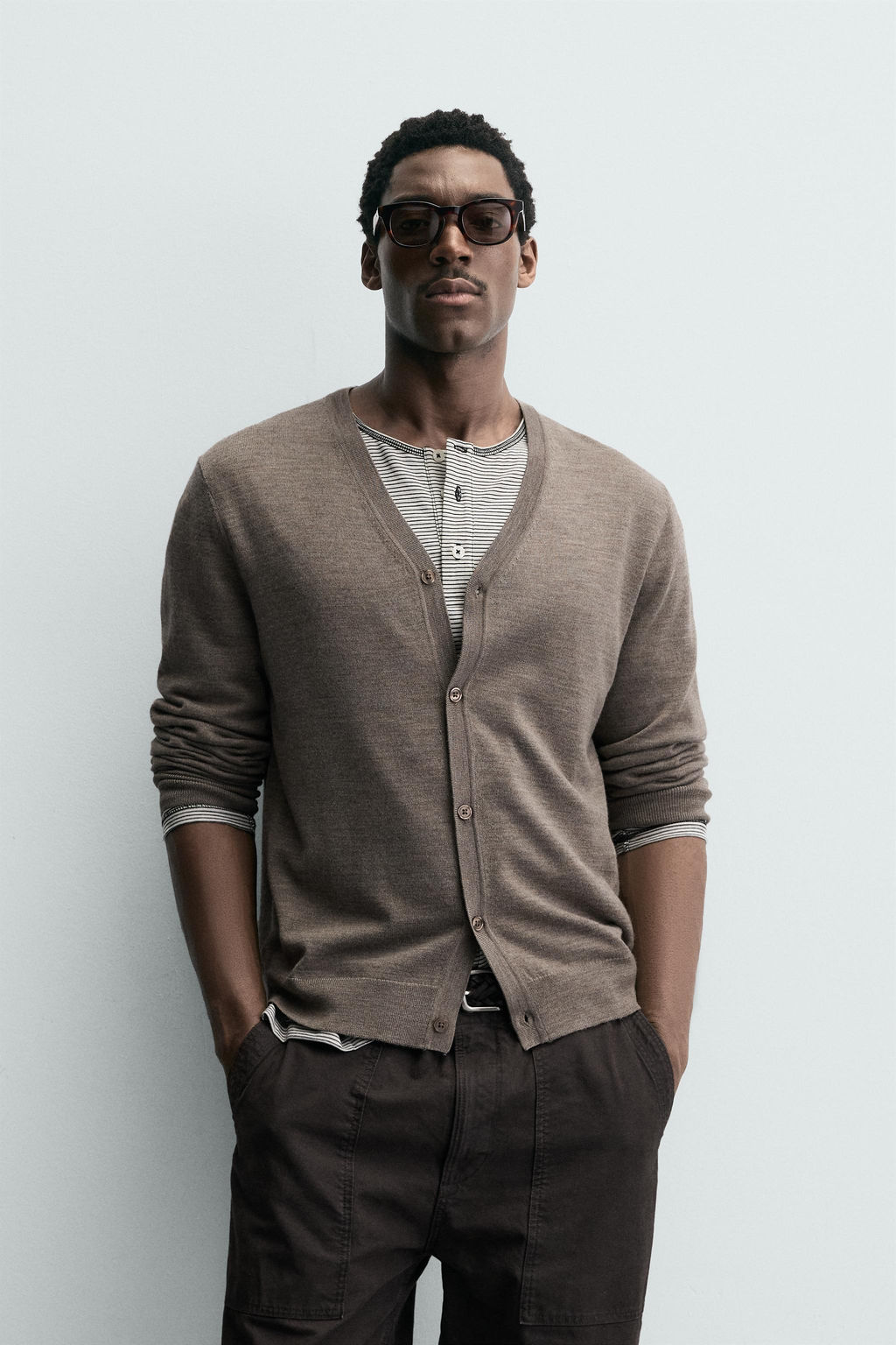 100% WOOL CARDIGAN - Zara фото 10