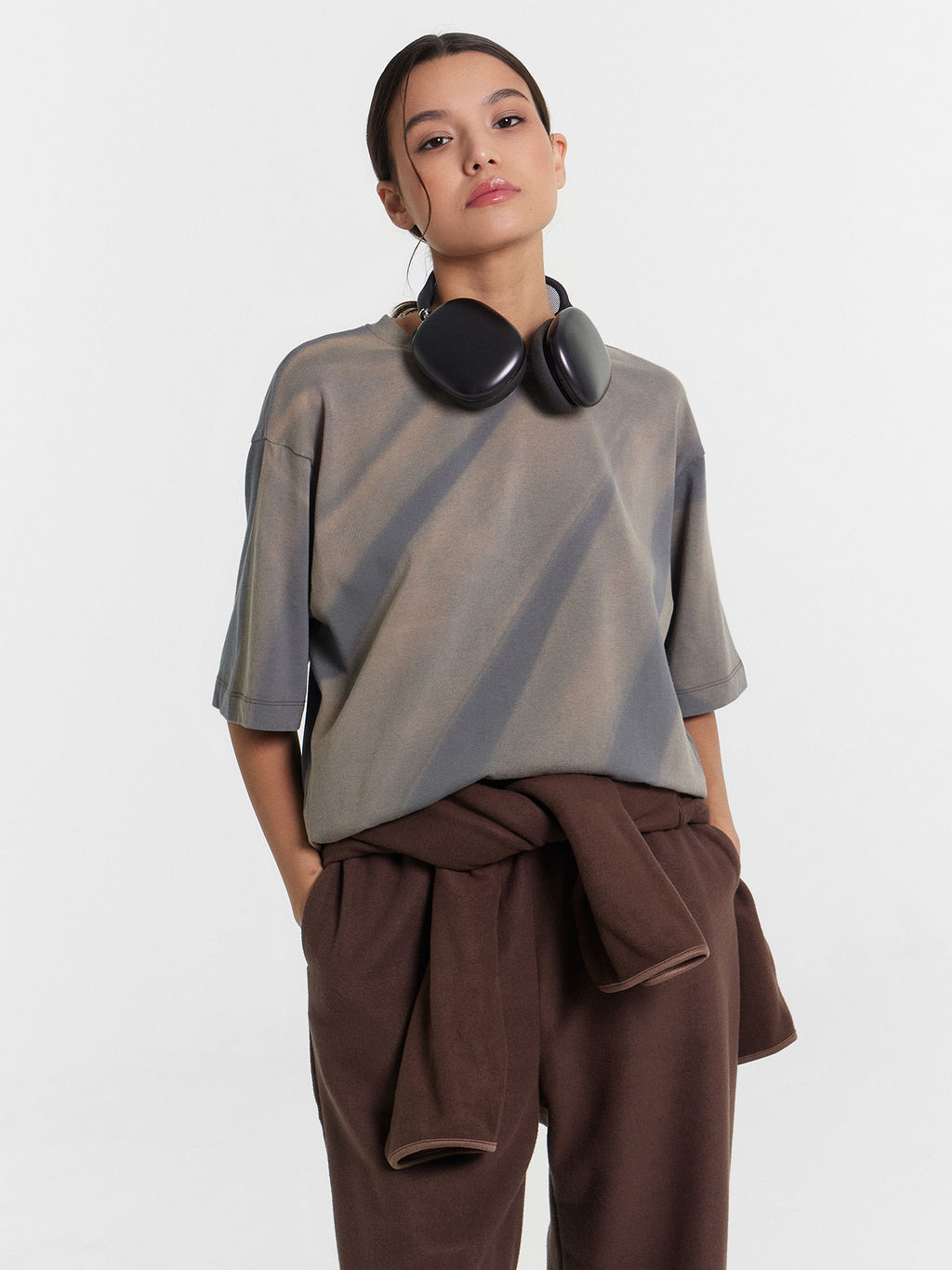 Футболка женская серая с принтом - Mark formelle фото 5