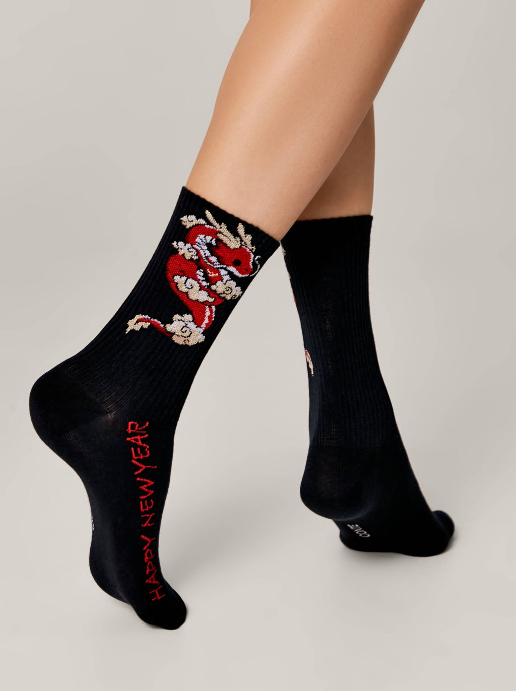 Цена за 2 пары. Носки новогодние темно-синий - Conte elegant фото 2