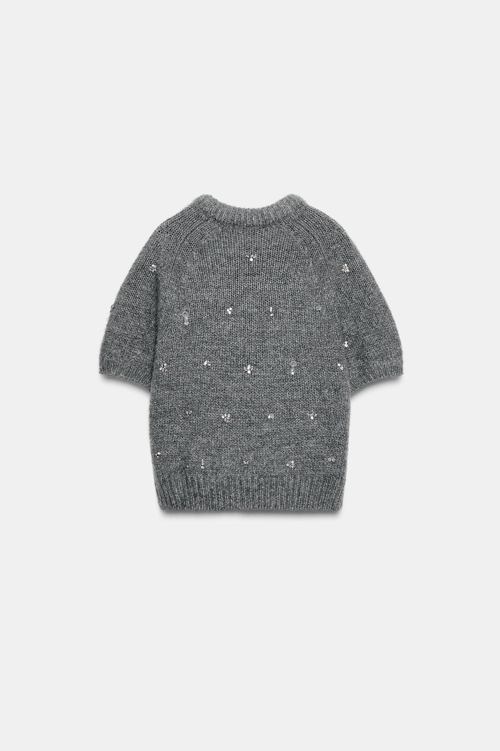 KNIT SWEATER WITH JEWEL BEADS - Zara фото 6