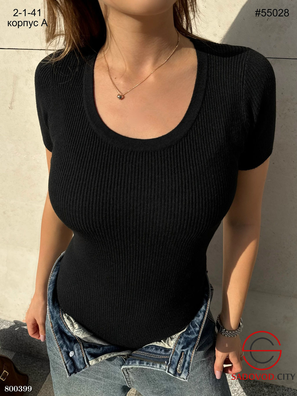 Женское боди лапша с коротким рукавом - Bruno фото 7