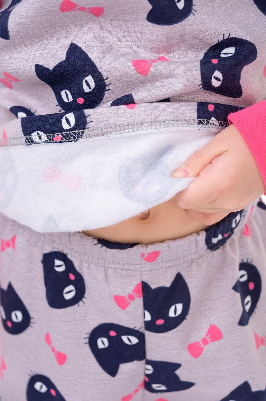 Пижама из футера двухнитки с начесом для девочки Bonito  фото 6