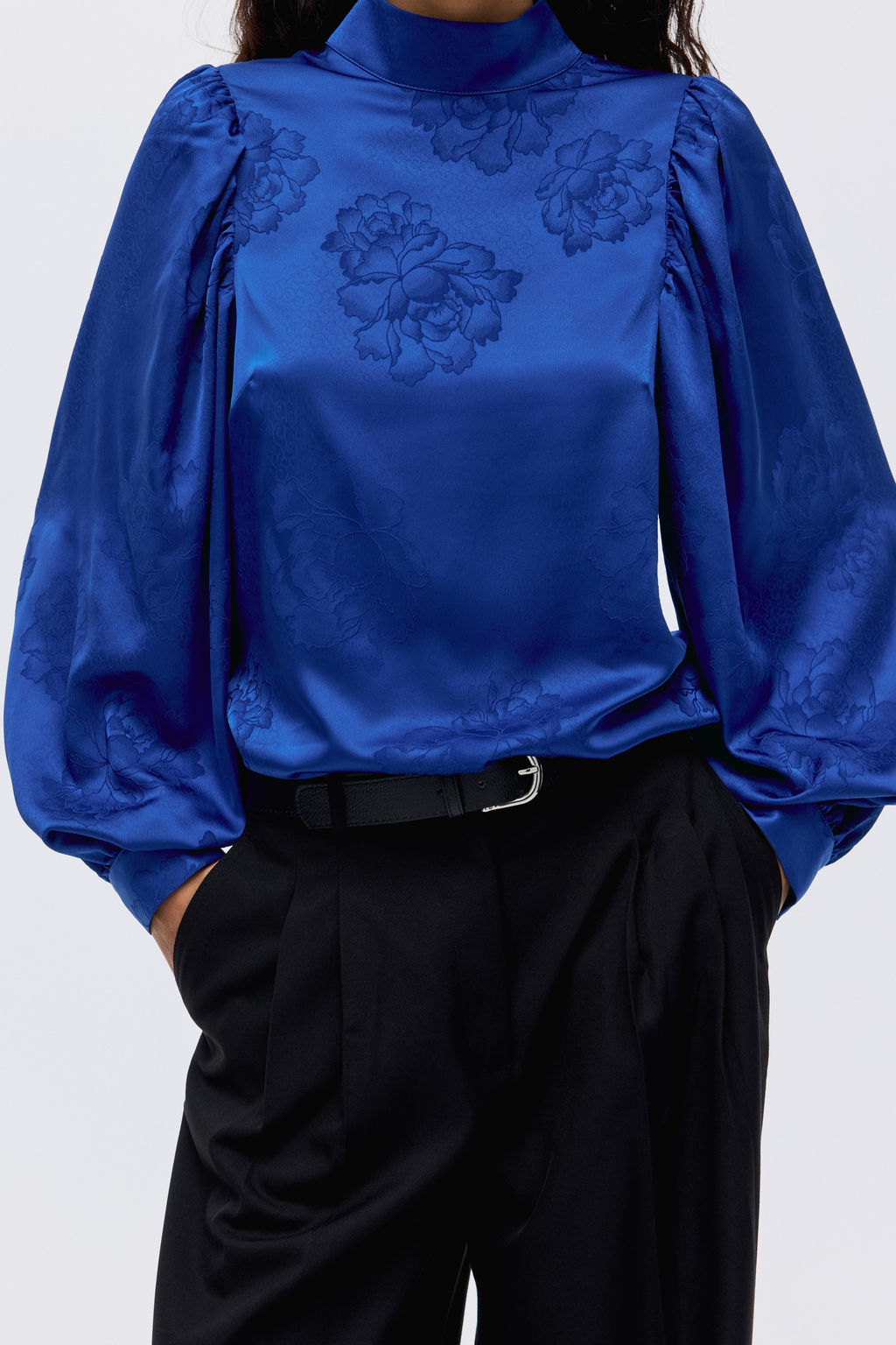 Blusa en tejido jacquard - H&m фото 6
