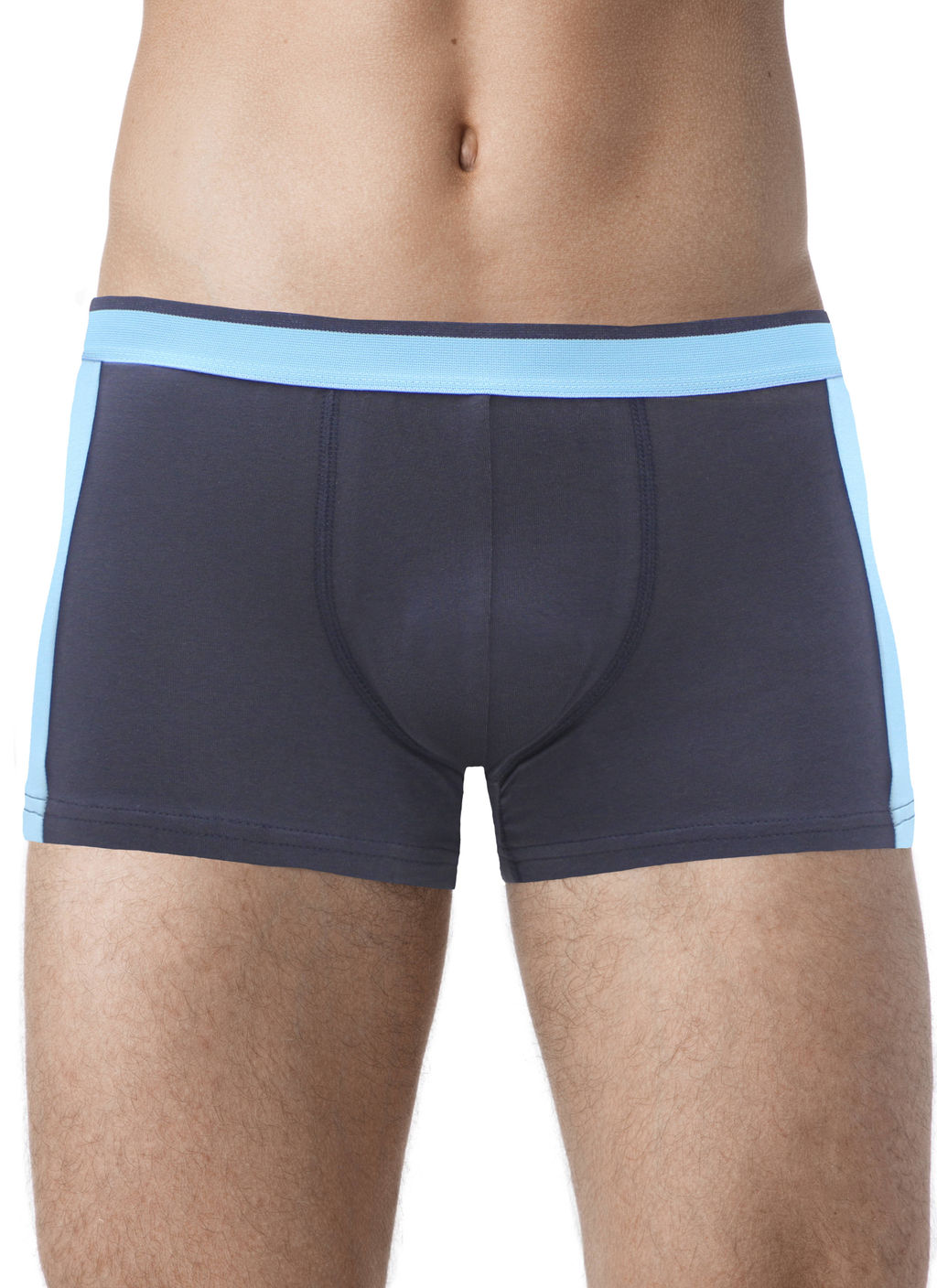 ALFA ТРУСЫ МУЖСКИЕ BOXER SHORTS 6302 т.серый-бирюза 19С6302
