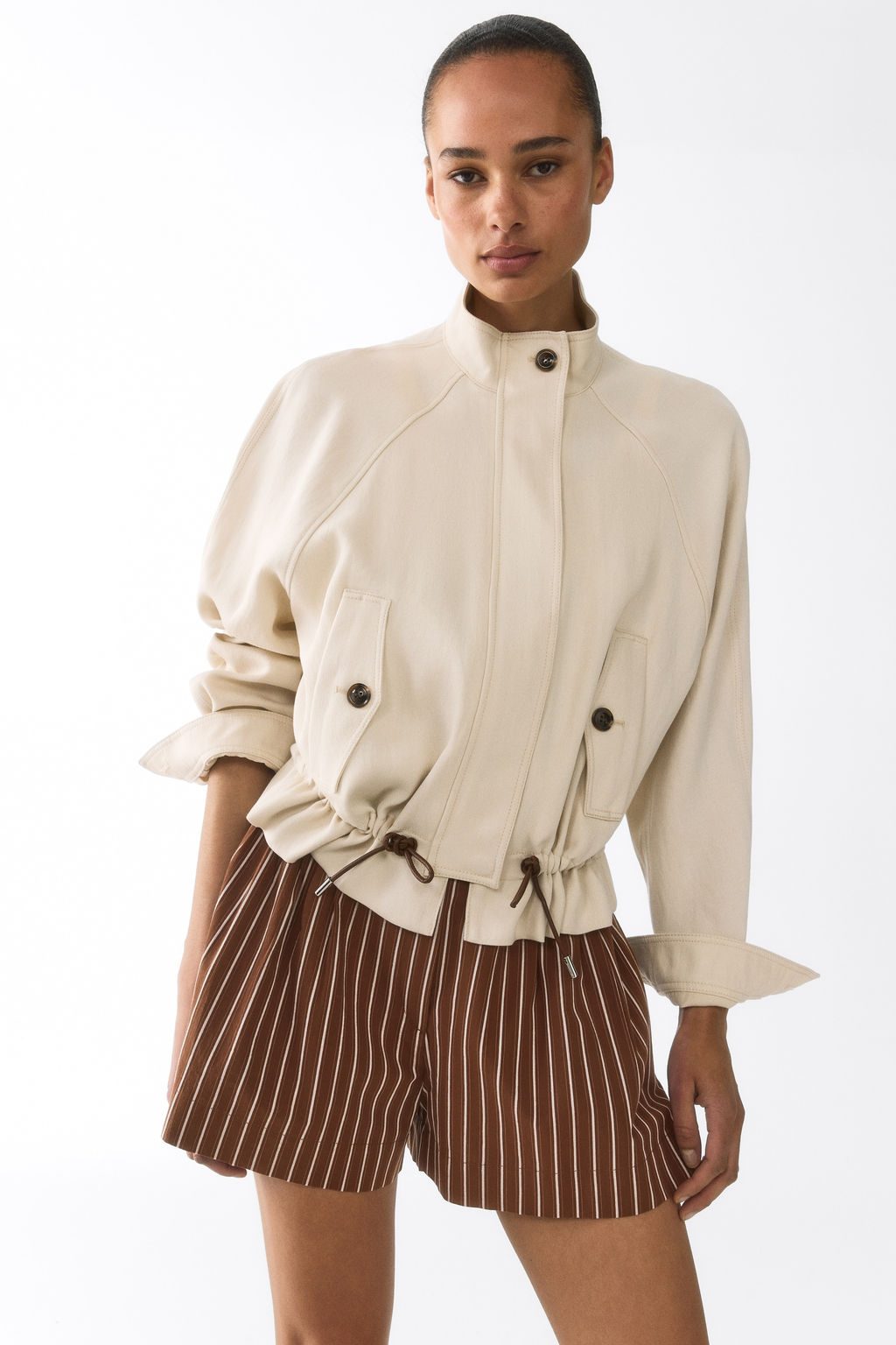 Pantal?n corto sastre de algod?n - H&m фото 3