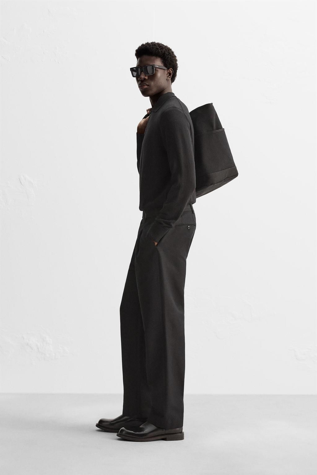 MERINO WOOL KNIT POLO SHIRT - Zara фото 12