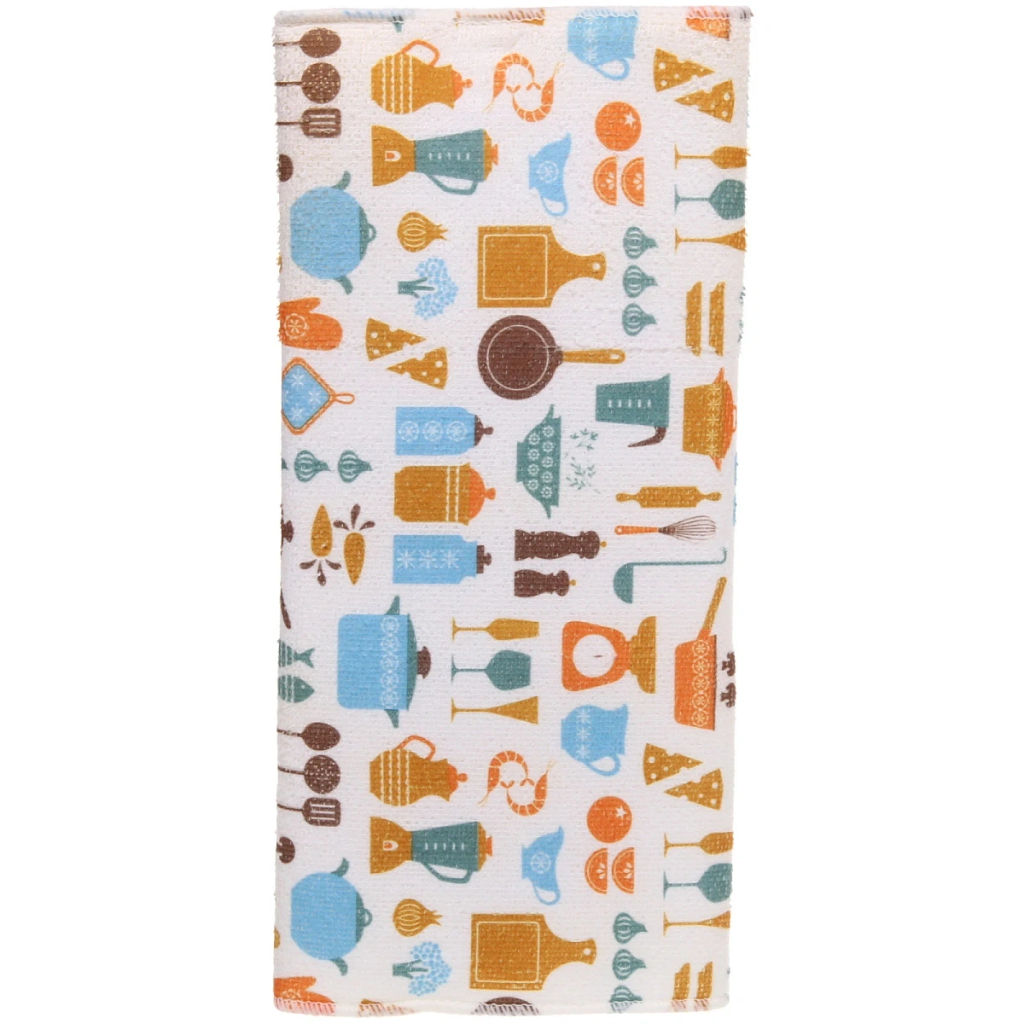 Цена за 2 шт. Коврик для сушки посуды 38*50см "Посуда"