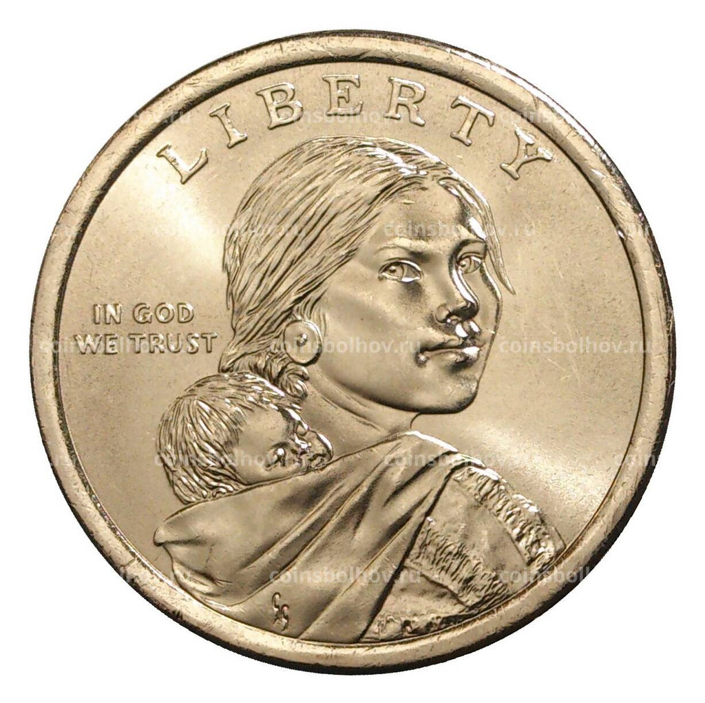 Монета 1 доллар 2018 года Р США Сакагавея  Джим Торп