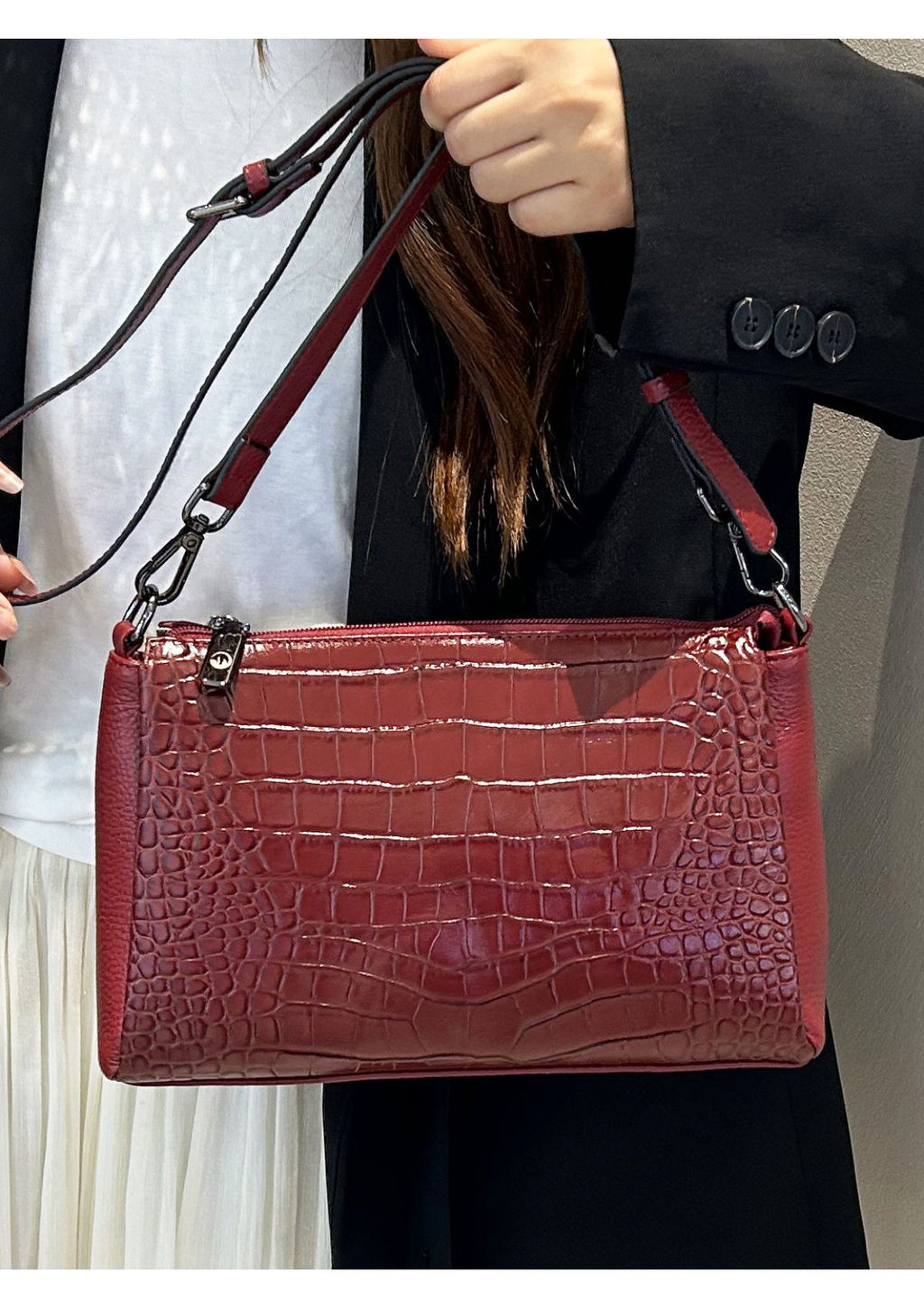 Cумка Lanotti LINNET CROCO 7001/Черный