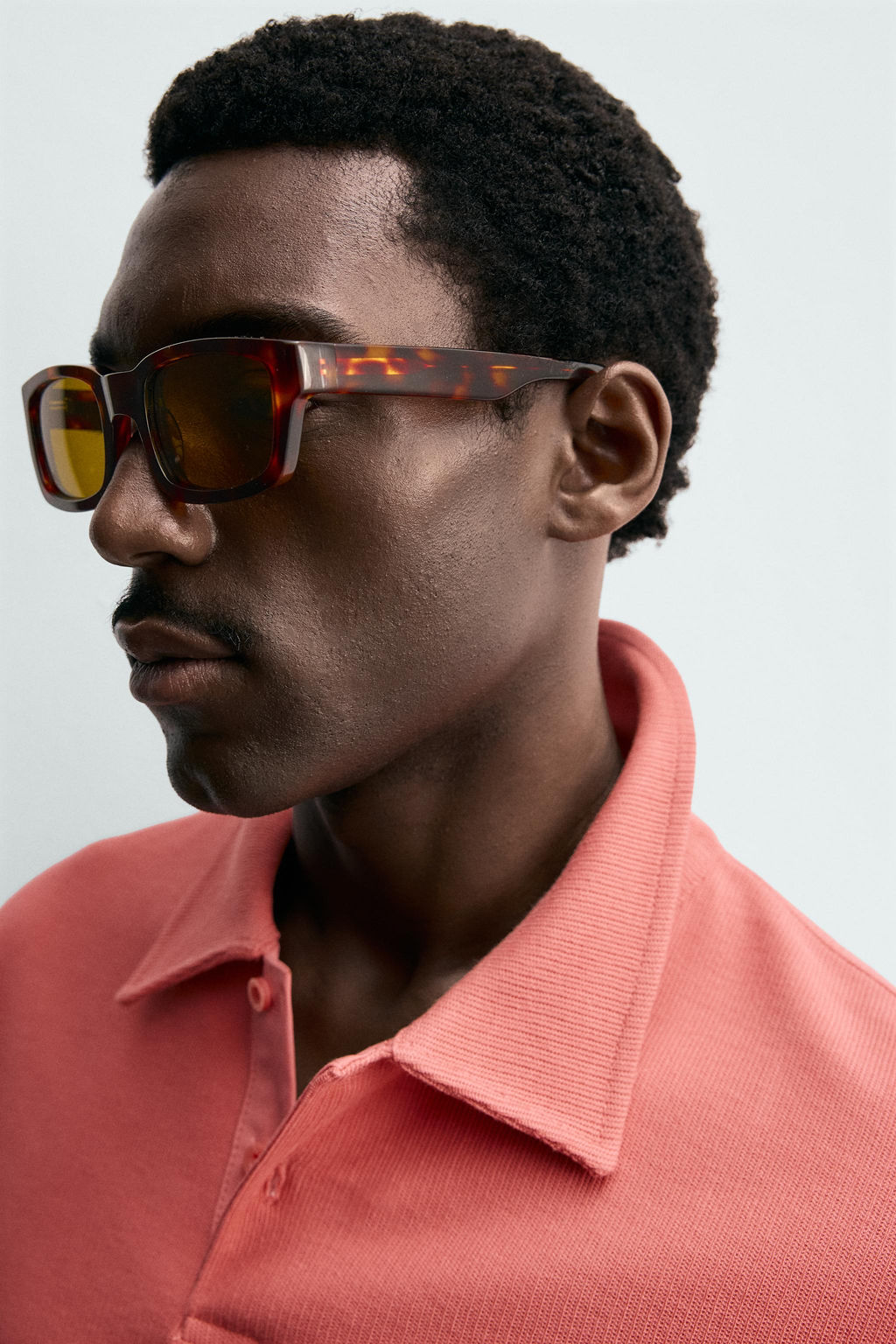 POLO REGULAR FIT ESTRUCTURA / Coral rojo - Zara фото 6