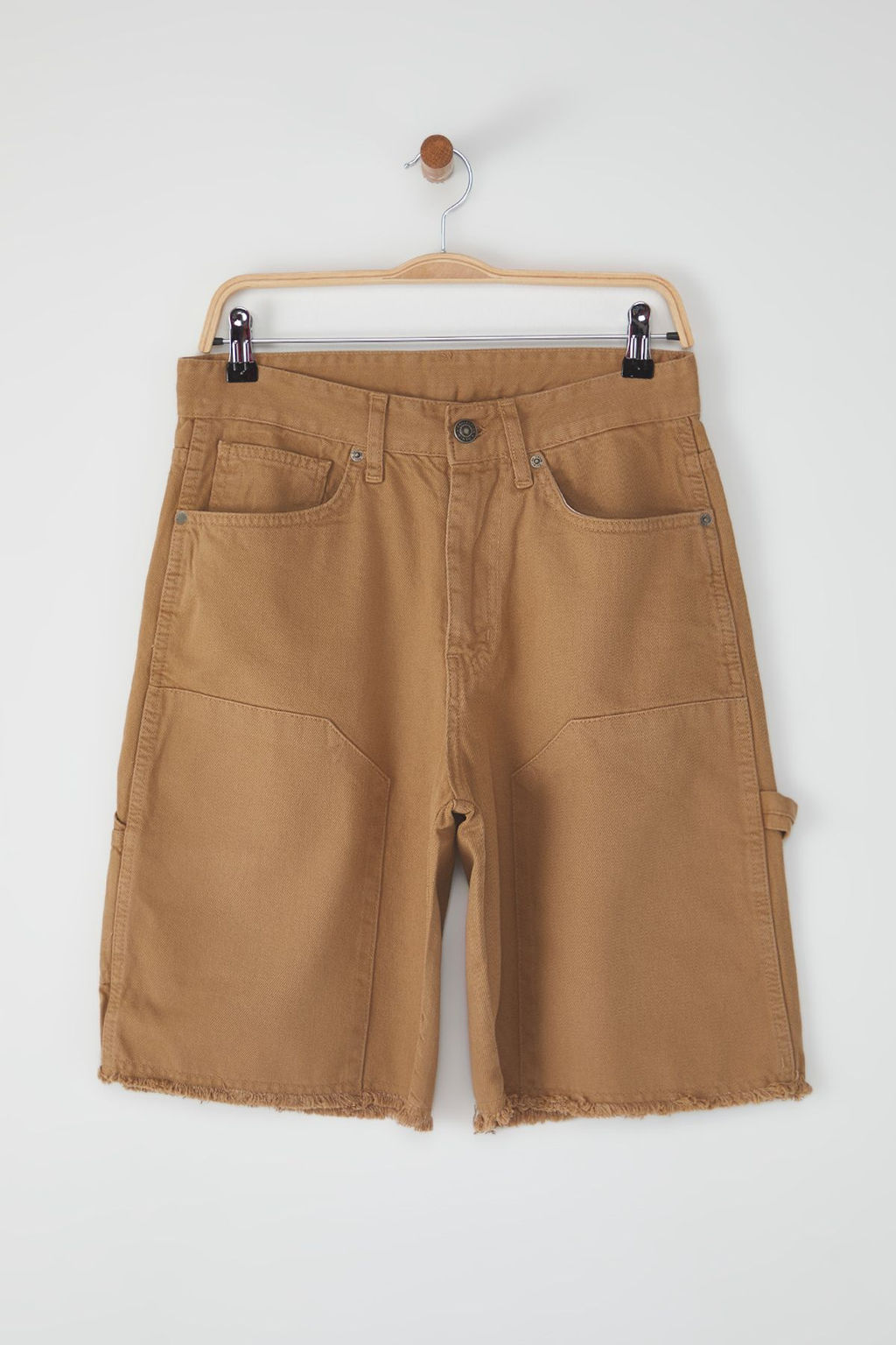 TRENDYOL MAN Camel Parca Dikisli Genis Kot Sort & Bermuda TMNSS25SR00038 - Trendyolmilla фото 5