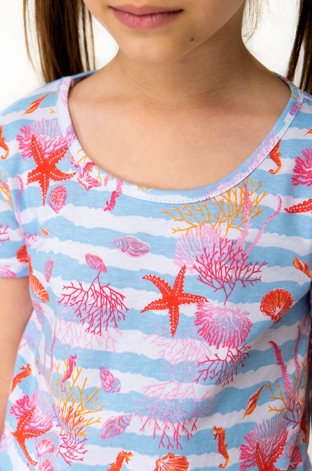 Хлопковая футболка для девочки Happy Fox фото 4