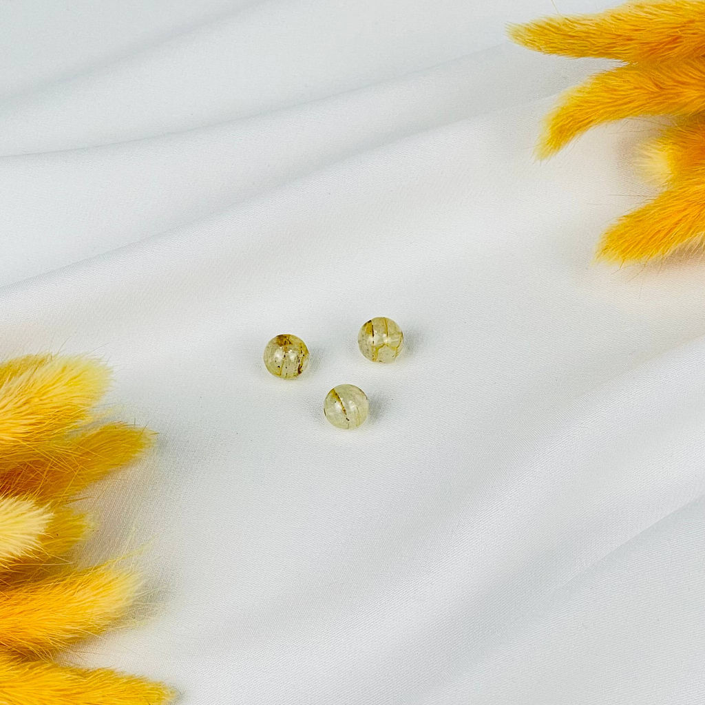 Бусины для украшений из желтого Топаза (3 шт)