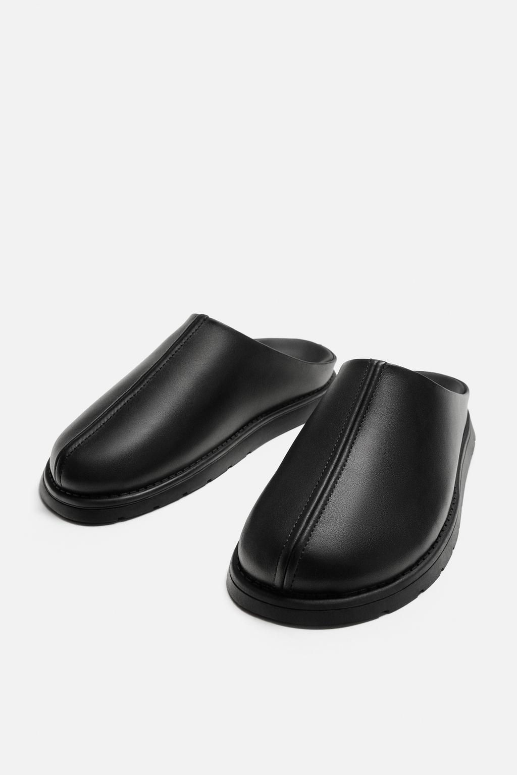 LEATHER CLOGS - Zara фото 4