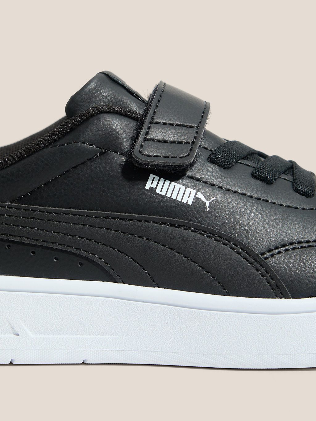 Детские кеды PUMA Court Classic Clean AC+ PS Артикул 4589324, черный