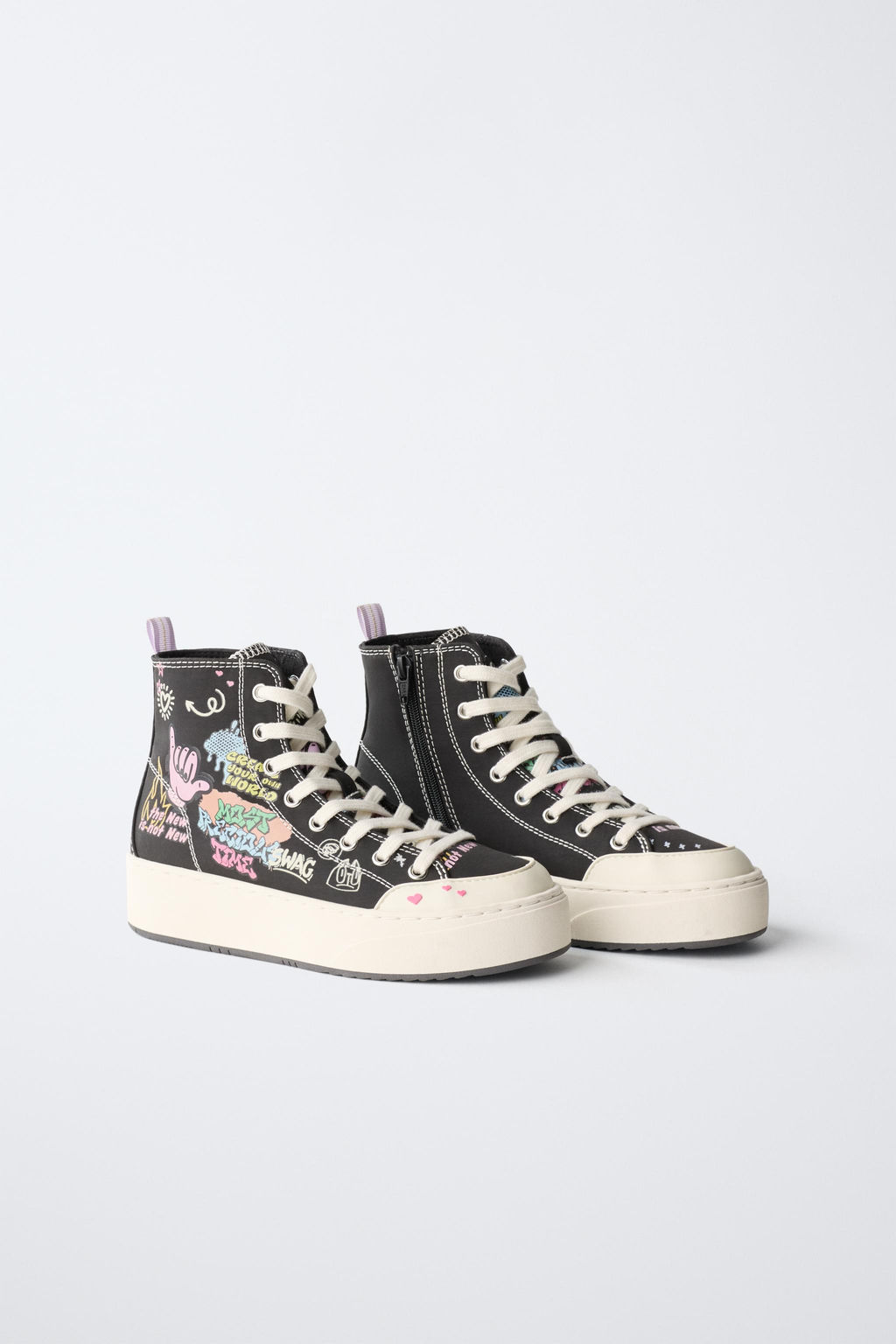 GRAFFITI HIGH-TOP SNEAKERS - Zara фото 2