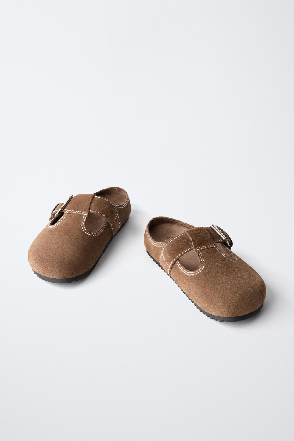 ZUECO PIEL PESPUNTES / Verde Caqui - Zara фото 3
