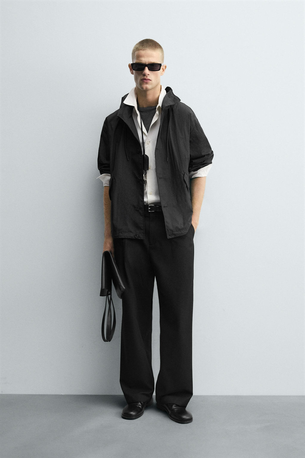 TECHNICAL HOODED JACKET