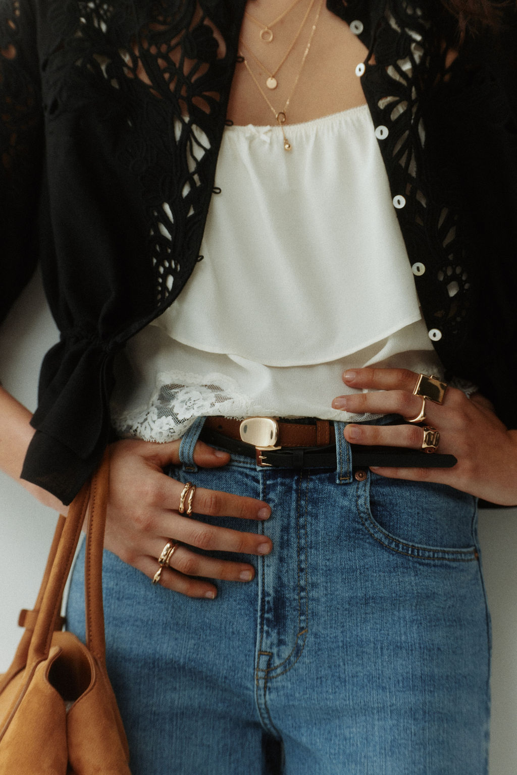 Wide High Waist Ankle Jeans - H&m фото 10