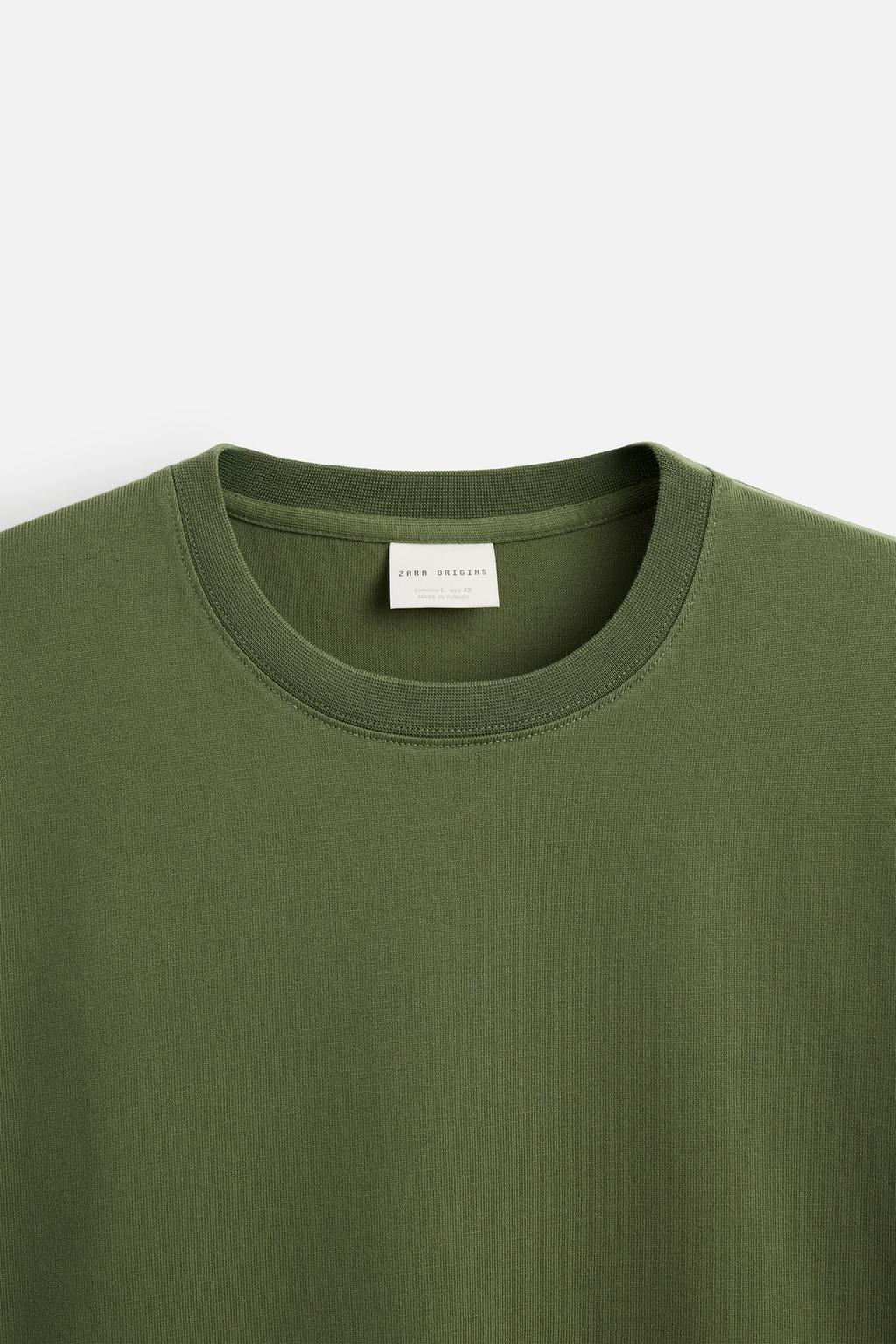 HEAVY WEIGHT SHORT SLEEVE T-SHIRT - Zara фото 44