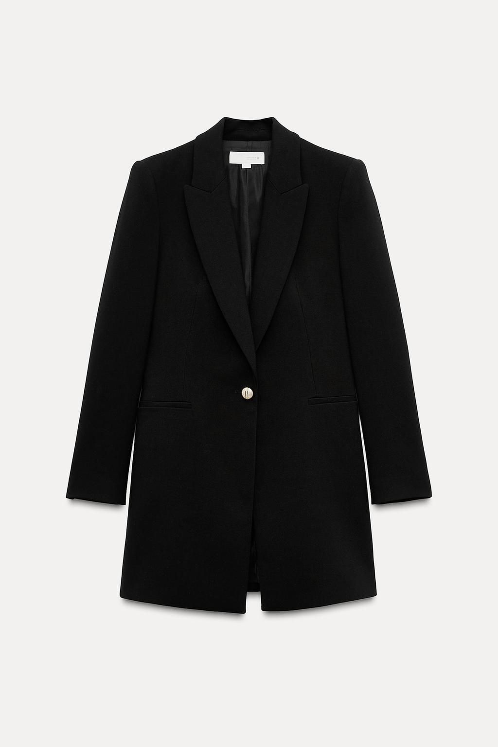 LONG BLAZER WITH SHOULDER PADS - Zara фото 5