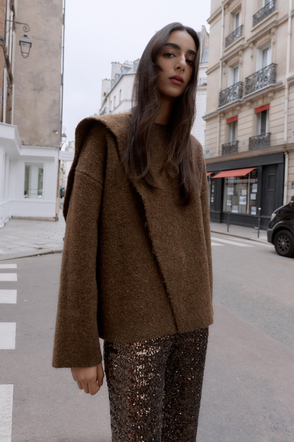 CARDIGAN WITH SCARF DETAIL - Zara фото 7