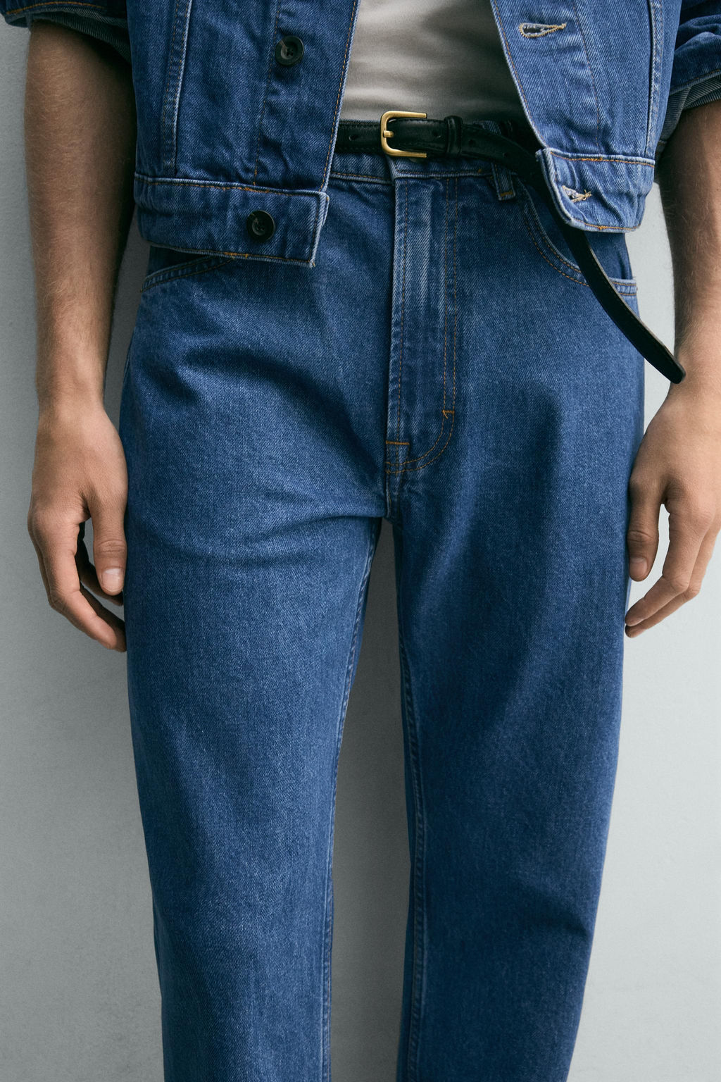 JEANS STRAIGHT ANKLE FIT / Azul - Zara фото 5